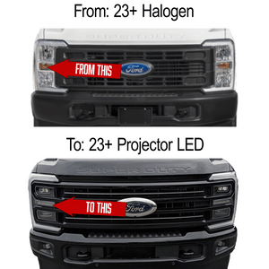 2023-2026+ Ford Super Duty LED Headlight Conversion Kit - AutoLEDTech.com