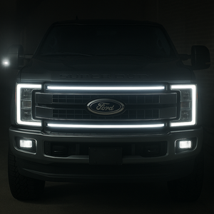 2017-2019 Ford Super Duty F250 F350 LED Grill Accent Light Bars Kit - AutoLEDTech.com