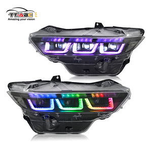 2024-2026+ Ford Mustang S650 RGB Flow Series LED DRL Headlights (old) - AutoLEDTech.com