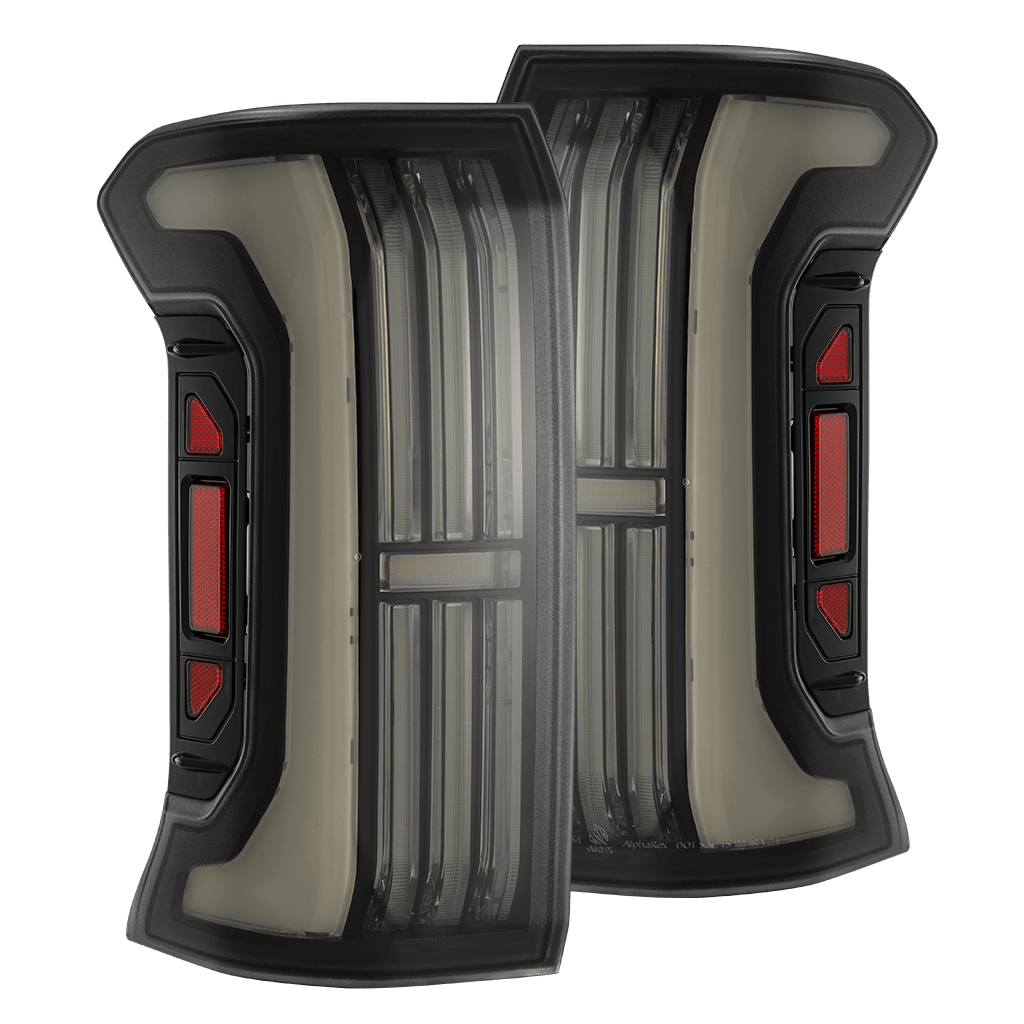 2024-2026 Toyota Tacoma Nova Series Prismatic LED Tail Lights - Black Smoke