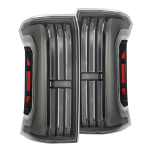2024-2026 Toyota Tacoma Nova Series Prismatic LED Tail Lights - Black Clear