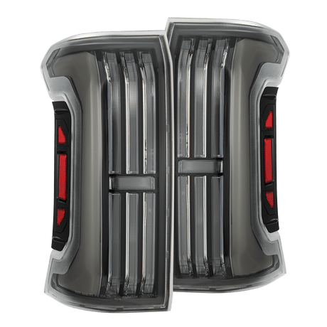 2024-2026 Toyota Tacoma Nova Series Prismatic LED Tail Lights - Black Clear