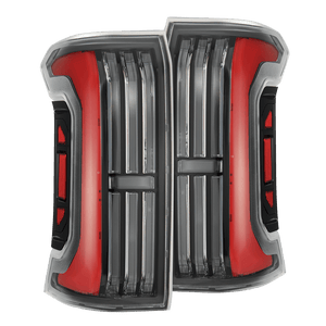 2024-2026 Toyota Tacoma Nova Series Prismatic LED Tail Lights - Black Red