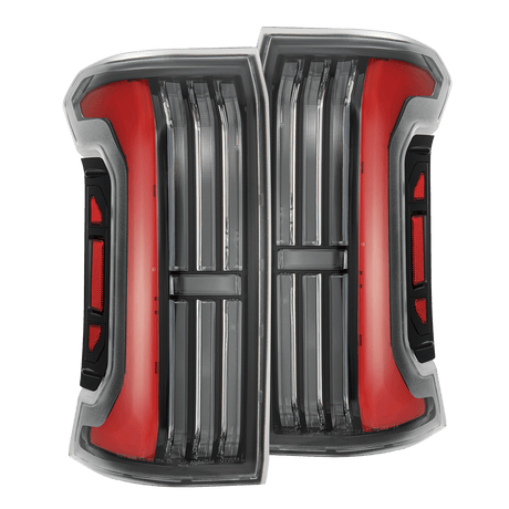 2024-2026 Toyota Tacoma Nova Series Prismatic LED Tail Lights - Black Red