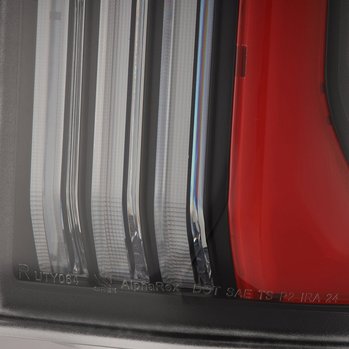 2024-2026 Toyota Tacoma Nova Series Prismatic LED Tail Lights - Black Red