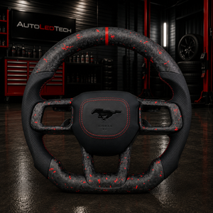 2024-2026+ Ford Mustang S650 Carbon Fiber LED Steering Wheel