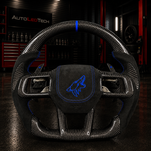 2024-2026+ Ford Mustang S650 Carbon Fiber LED Steering Wheel