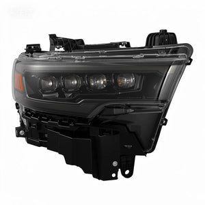Ram 1500 NOVA-Series LED headlights with switchback DRL tubes illuminated white