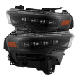 2025-2026 Ram 1500 NOVA-Series LED Projector Headlights in Alpha-Black - front view