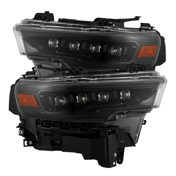 2025-2026 Ram 1500 NOVA-Series LED Projector Headlights in Alpha-Black - front view