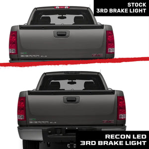 2007-2014 GMC Chevy HD Smoked White Amber LED Roof Cab Lights