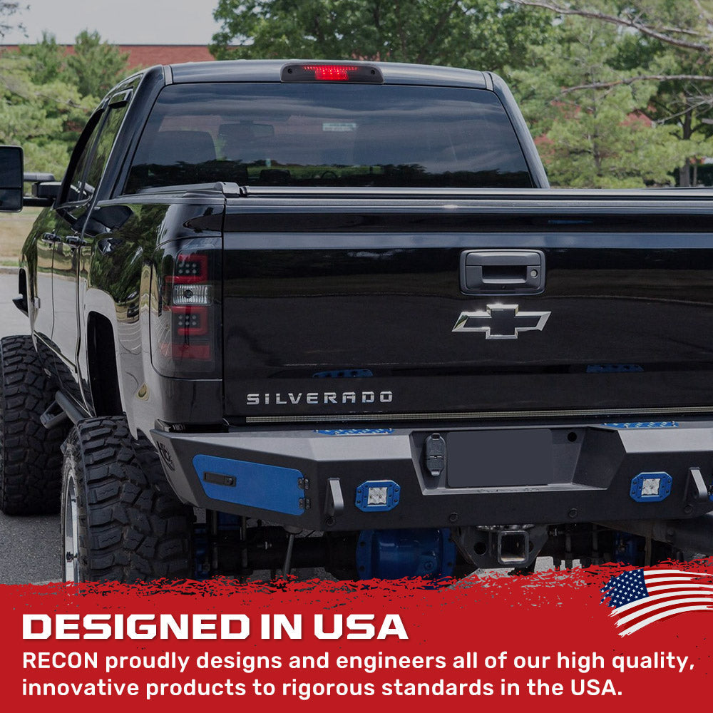 2014-2019 GMC Chevy Sierra Silverado Smoked Switchback LED Mirror Lights