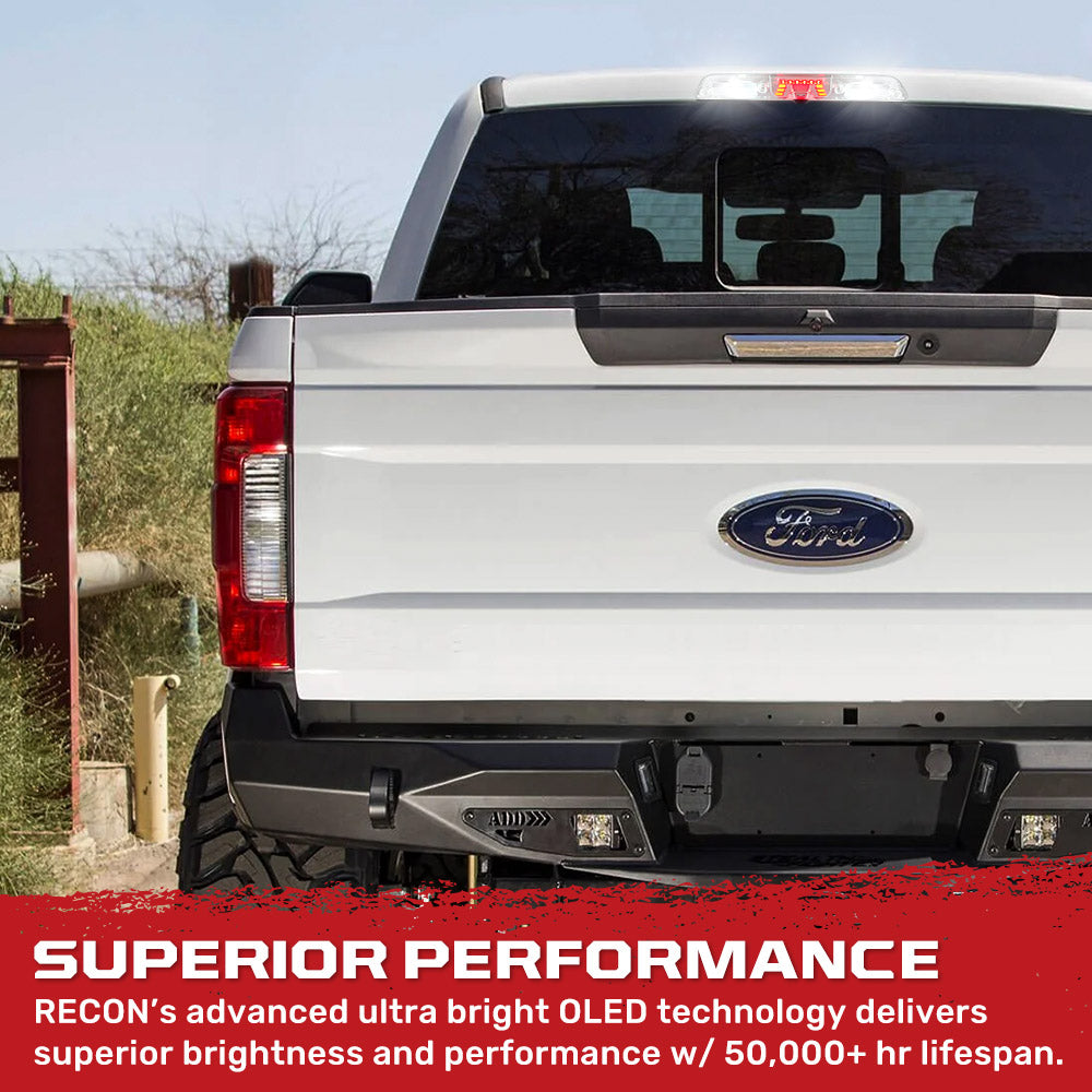 2015-2024 Ford F150 Smoked Clear LED 3rd Brake Light