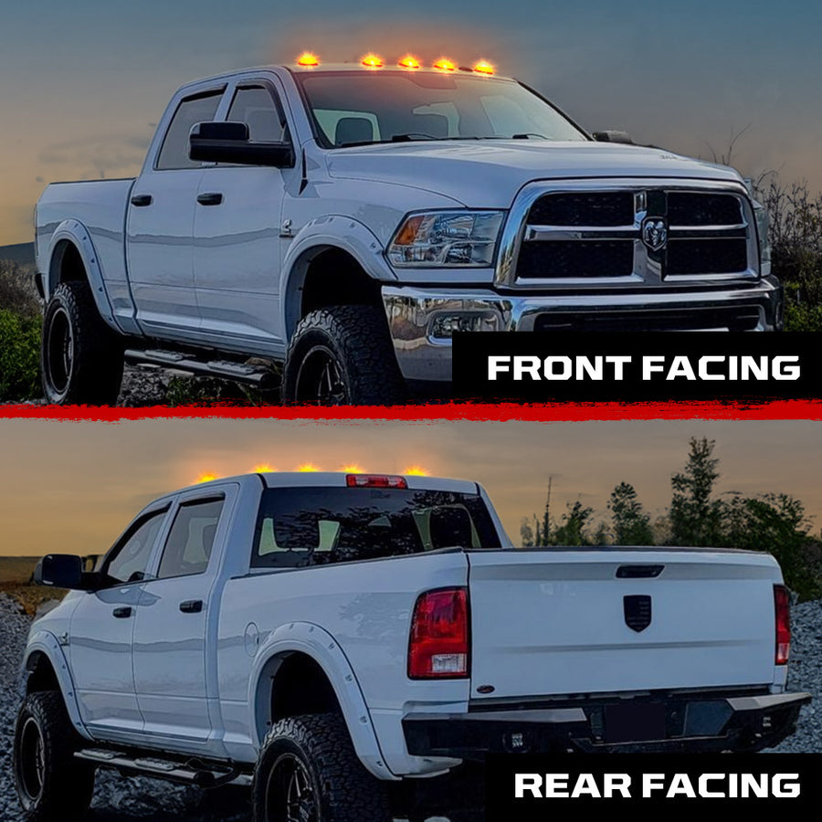 03-18 Dodge Ram HD 2500 3500 2WAY Smoked White Amber LED Roof Cab Lights