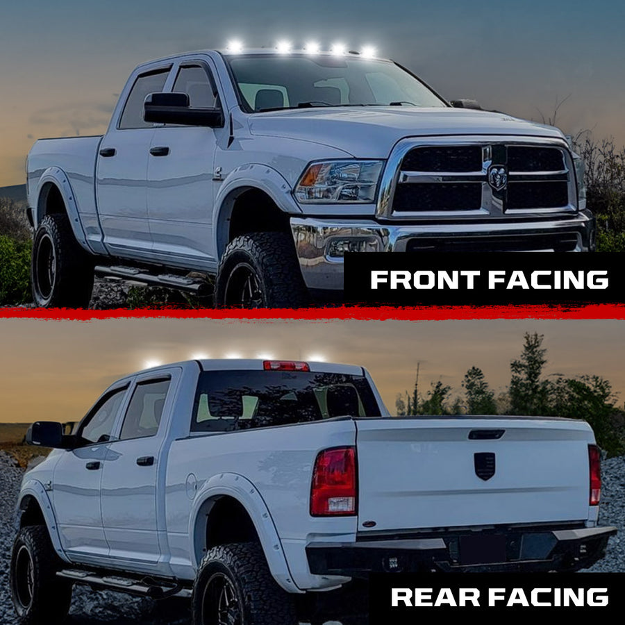 03-18 Dodge Ram HD 2500 3500 2WAY Smoked White Amber LED Roof Cab Lights