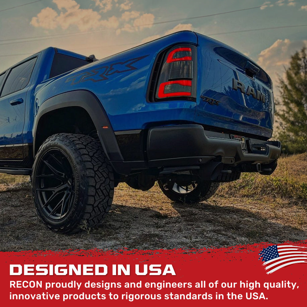 2019-2024 Ram 1500 TRX Smoked Scanning LED Tail Lights
