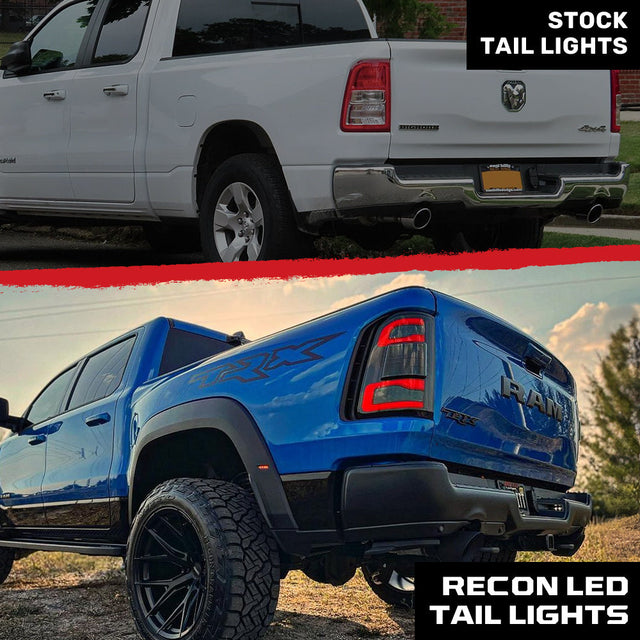 2019-2024 Ram 1500 TRX Smoked Scanning LED Tail Lights - AutoLEDTech.com