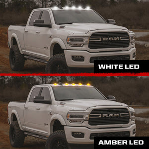 19+ Ram HD 2500 3500 2WAY Smoked White Amber LED Roof Cab Lights