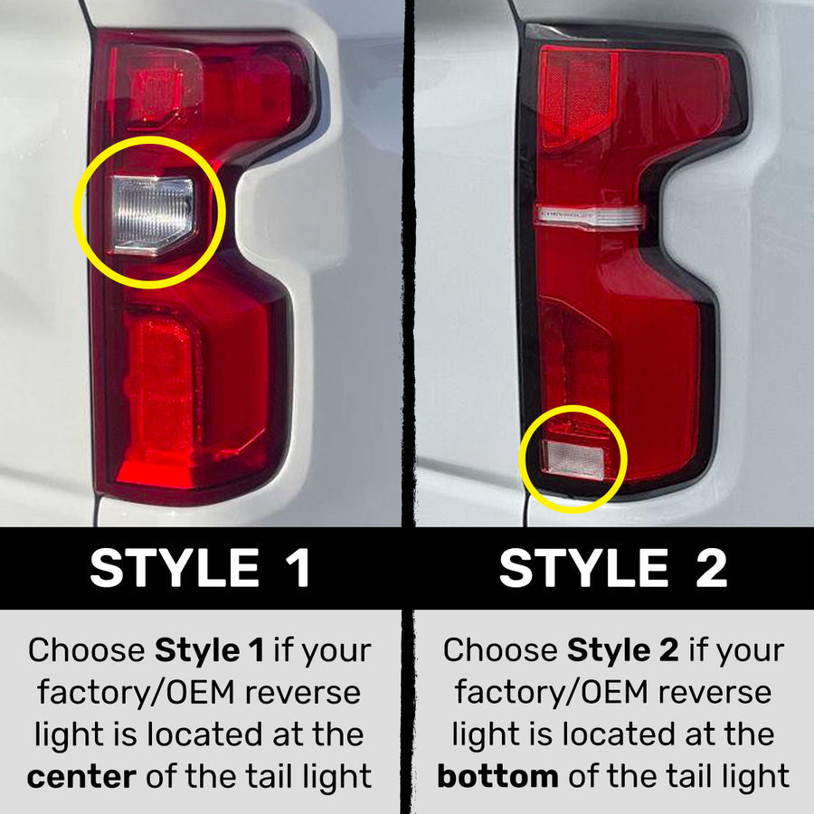 2019-2025 Chevy Silverado Smoked Scanning LED Tail Lights
