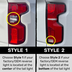2019-2025 Chevy Silverado Smoked Scanning LED Tail Lights