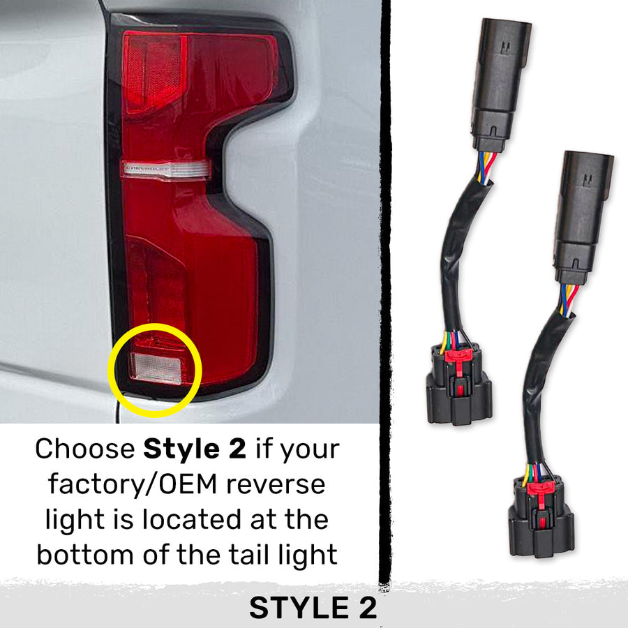 2019-2026 Chevy Silverado Smoked Scanning LED Tail Lights