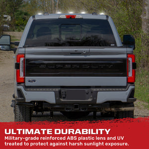 2023-2026+ Ford F250 Super Duty 2WAY Smoked White Amber LED Roof Cab Lights - AutoLEDTech.com