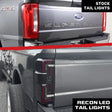 2023-2027+ Ford Super Duty Clear Smoked LED Tail Lights with Startup Sequence - AutoLEDTech.com