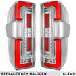 2023-2027+ Ford Super Duty Clear Smoked LED Tail Lights with Startup Sequence - AutoLEDTech.com