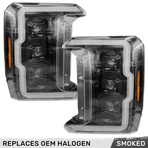 2023-2026+ Ford Super Duty LED DRL Projector Headlights (Halogen upgrade)