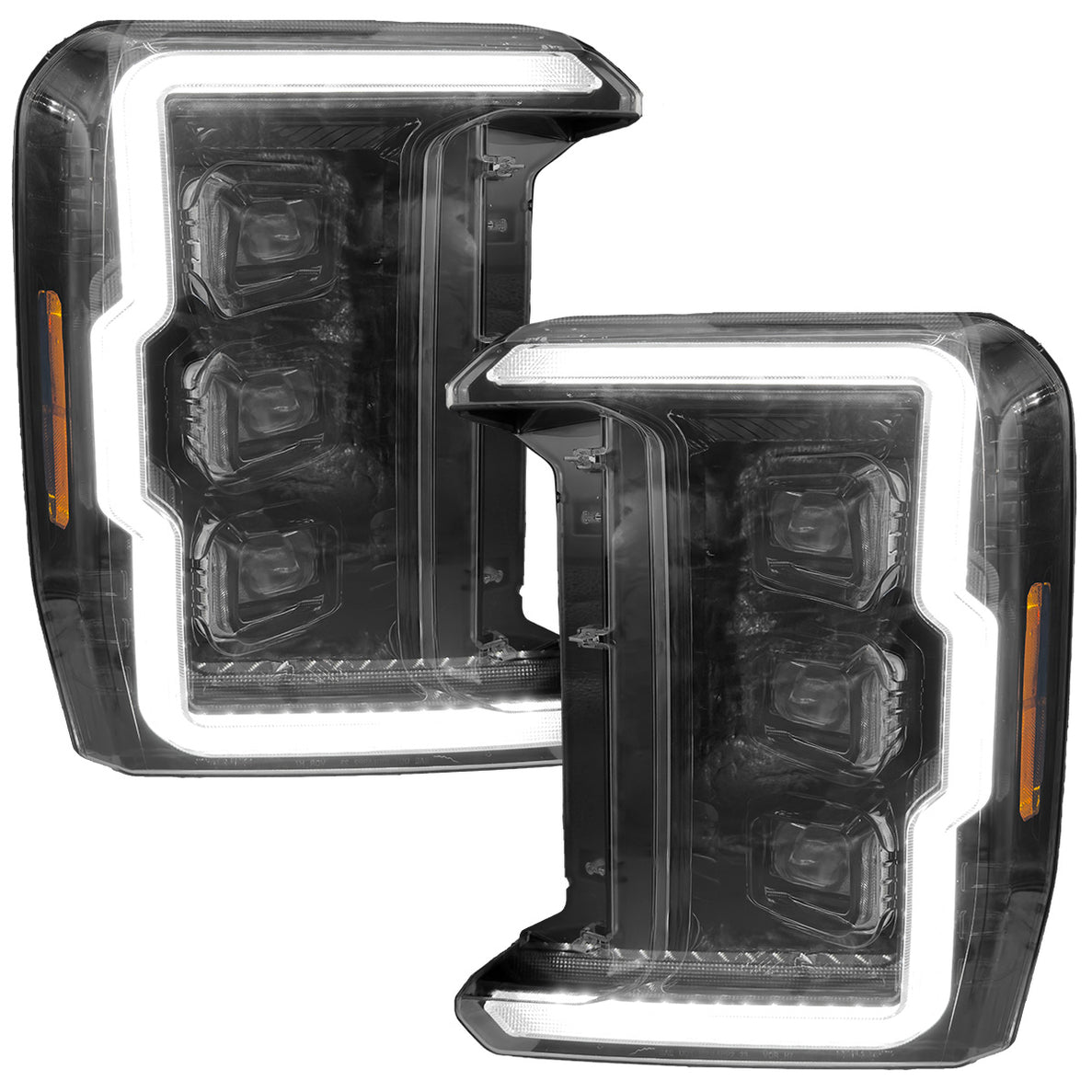 2023-2026+ Ford Super Duty LED DRL Projector Headlights (Halogen upgrade)