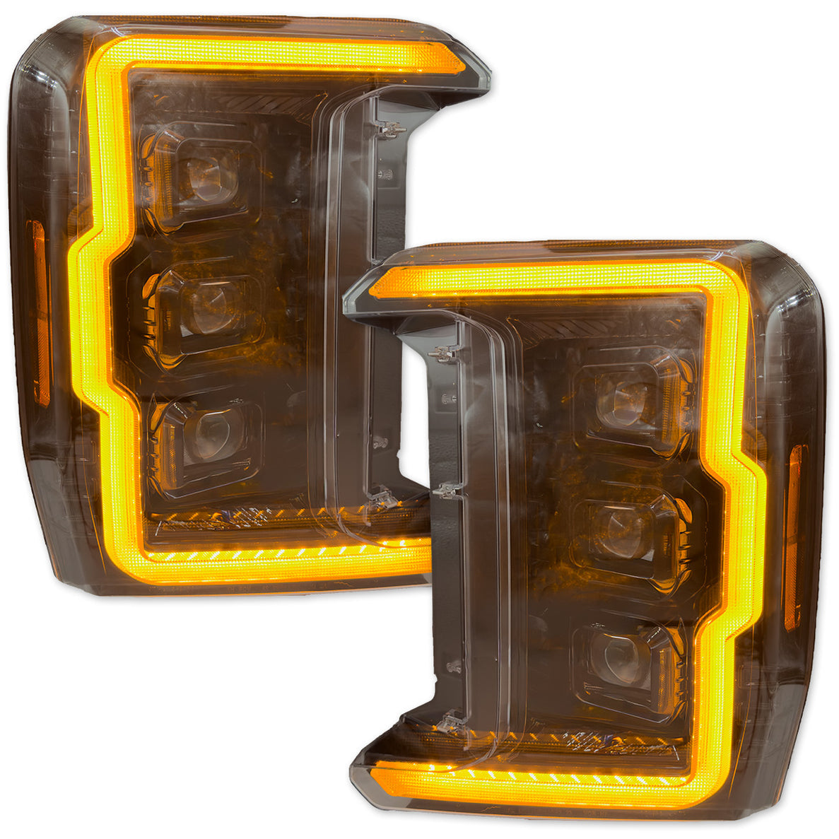 2023-2026+ Ford Super Duty LED DRL Projector Headlights (Halogen upgrade)