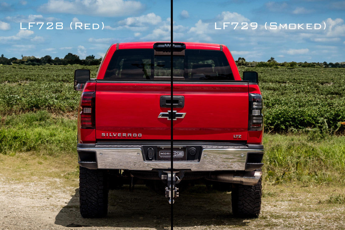 2014-2019 Chevrolet Silverado Red or Smoked LED Tail Lights - Fits all models