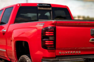 2014-2019 Chevrolet Silverado Red or Smoked LED Tail Lights - Fits all models