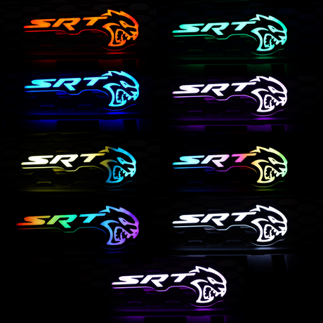 2015-2023 Dodge SRT Hellcat RGBW Flow Series LED Badge Emblem Logo