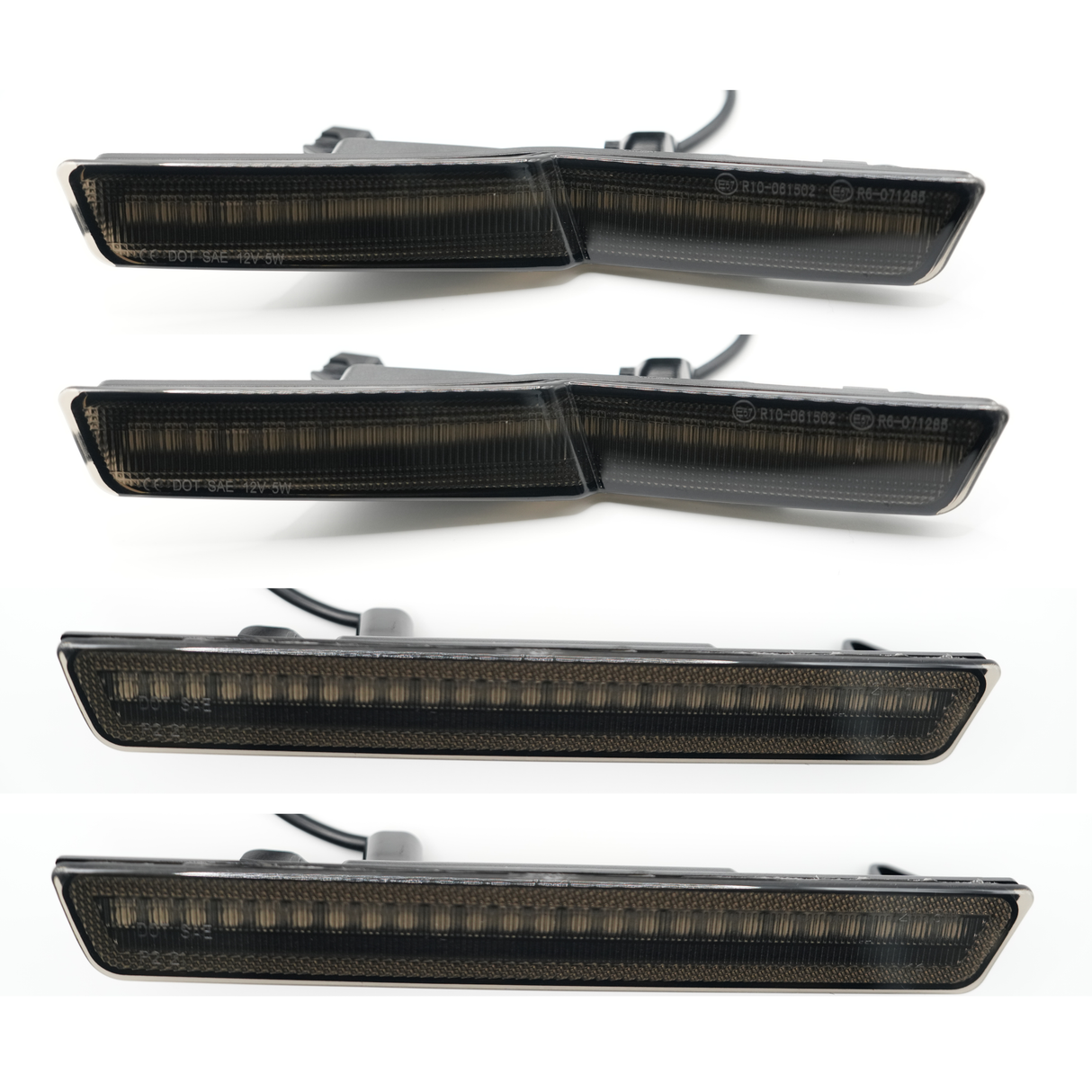 Dodge Challenger Widebody Flow Series side markers lighting effects