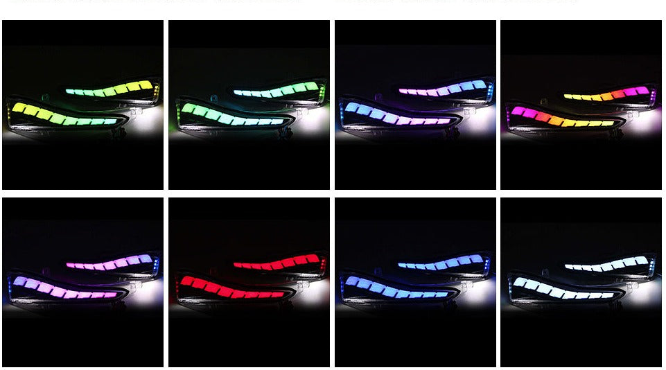 2014-2023 Infiniti Q50 Q60 Q70 Flow Series RGB LED Side Mirror Lights + Turn Signals