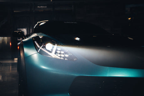 2014-2019 Chevrolet C7 Corvette LED DRL Projector Headlights - Aventador Style LED headlight kit AutoLEDTech Oracle Lighting Trendz Flow Series RGBHaloKits OneUpLighting Morimoto