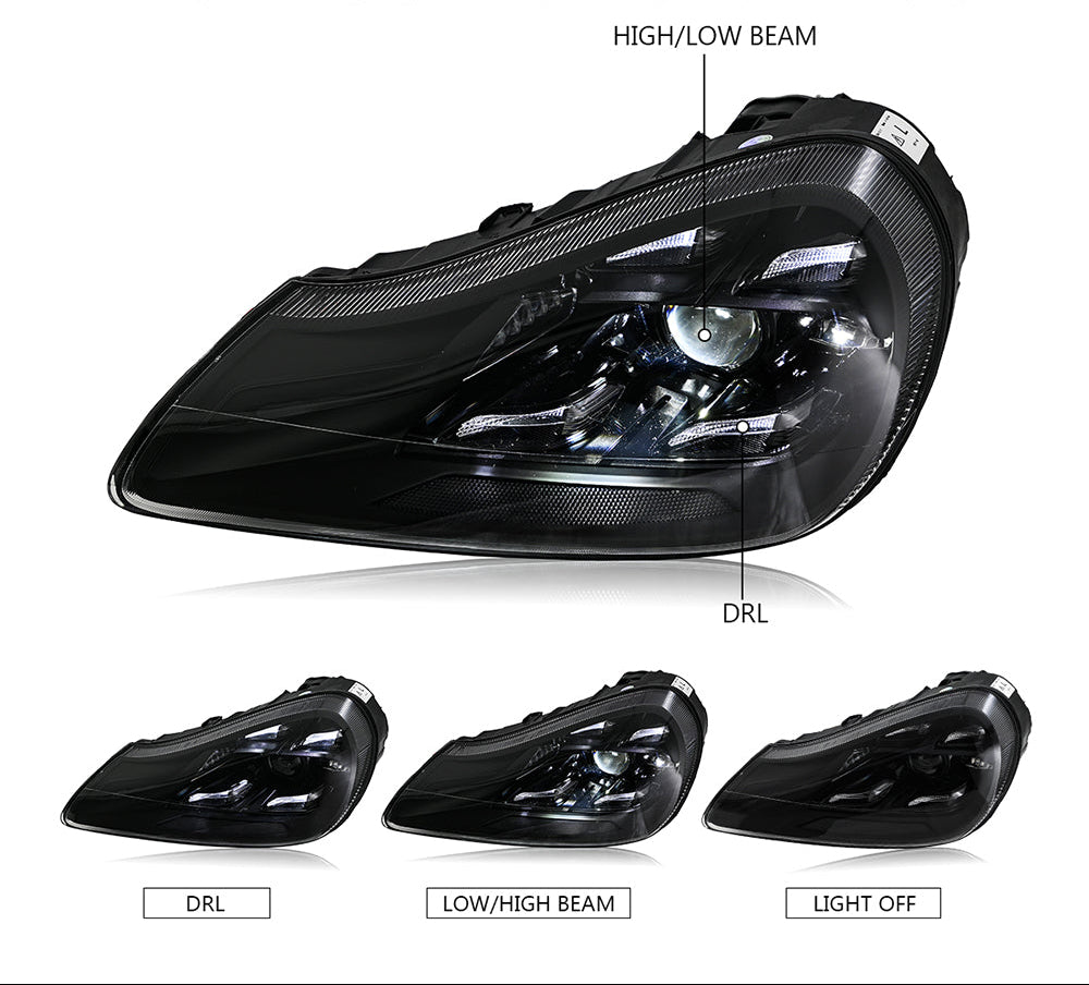 2007-2010 Porsche Cayenne 957 Matrix LED DRL Projector Headlights