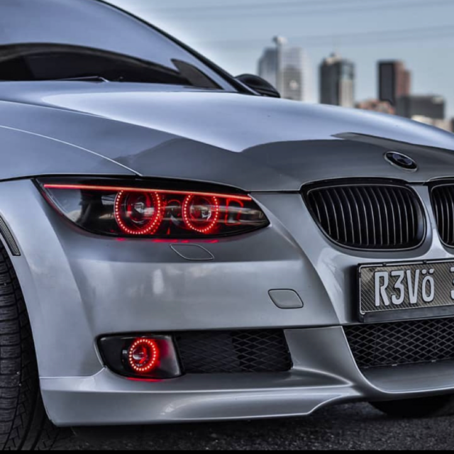 Bmw e90 halo headlights discount
