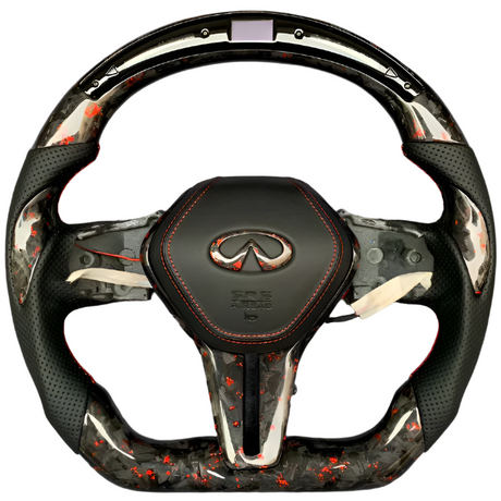 2013-2024 Infiniti Q50 Q60 Custom Carbon Fiber Steering Wheel w/ LED RPM Display