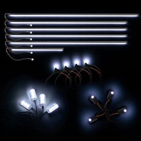 Dynamic ColorSHIFT 18 Piece Universal Full LED Interior Dash Board Kit - AutoLEDTech.com