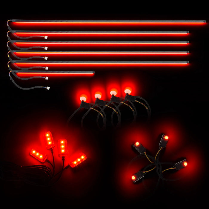 Dynamic ColorSHIFT 18 Piece Universal Full LED Interior Dash Board Kit - AutoLEDTech.com