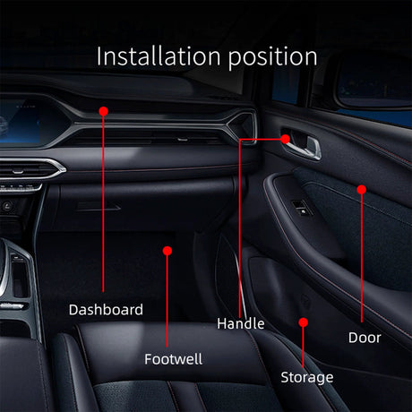 Dynamic ColorSHIFT 18 Piece Universal Full LED Interior Dash Board Kit - AutoLEDTech.com