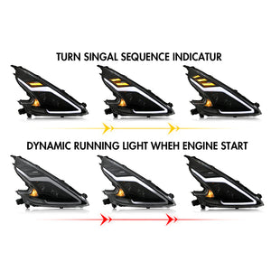 2009-2020 Nissan 370Z Z34 Fairlady RGB LED DRL Headlights - AutoLEDTech.com