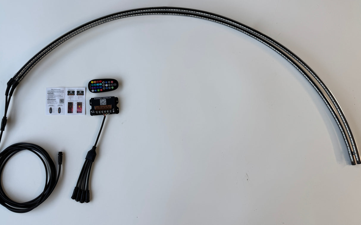 White or RGBW LED Fender Well Arch Lights Kit