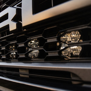2021-2026+ Ford Raptor Baja Designs Squadron 2.0 Behind-The-Grill Light Kit - AutoLEDTech.com