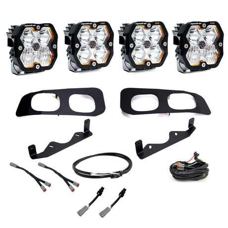 2023-2026+ Ford F250 Super Duty Baja Designs Squadron 2.0 Dual Fog Pocket Light Kit - AutoLEDTech.com