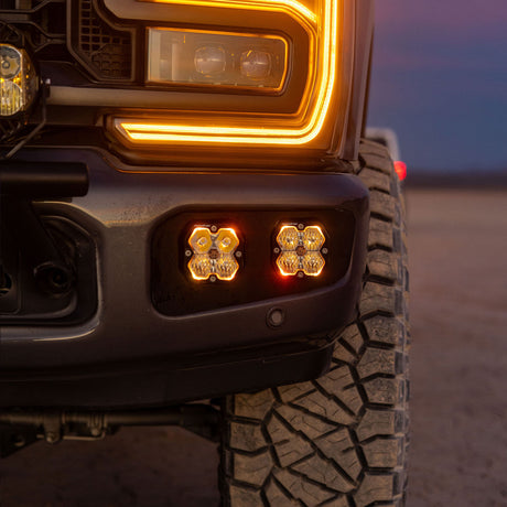2023-2026+ Ford F250 Super Duty Baja Designs Squadron 2.0 Dual Fog Pocket Light Kit - AutoLEDTech.com