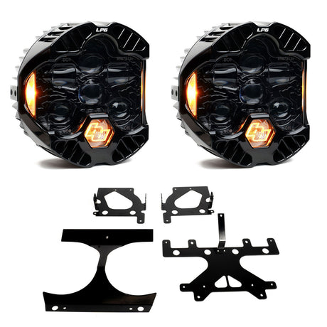 Baja Designs DOT LP6 Road Glide dual headlight kit amber DRL