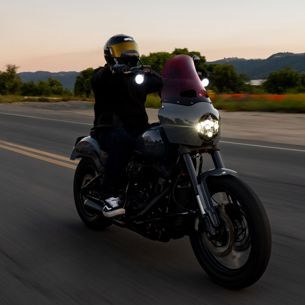 Baja Designs DOT LP6 Harley Softail LED headlight